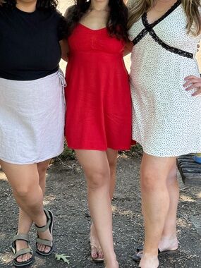 Old Navy Red Mini Dress with Spaghetti Straps
